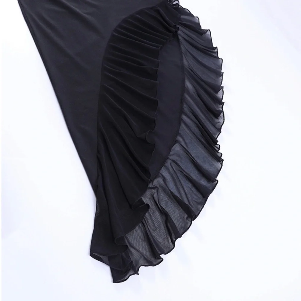 Black Strapless Cutout Dress - Picture 7 of 9